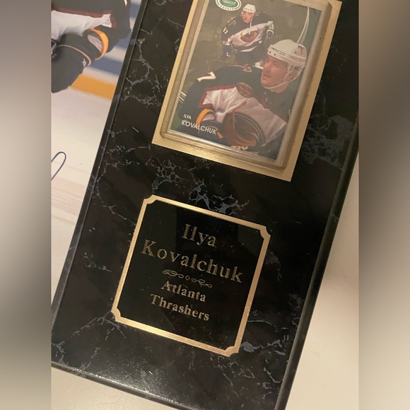 Ilya Kovalchuk Wooden Plaque with Autographed Photo, Atlanta Thrashers NHL - Picture 5 of 16